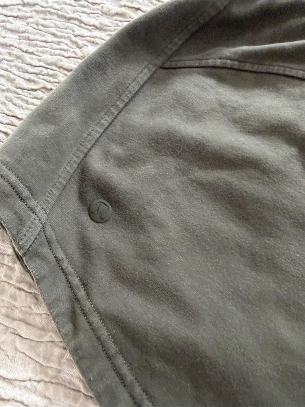 lululemon athletica Olive Green Drawstring Athletic Shorts - Picture 5 of 6